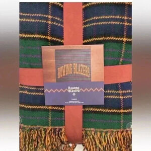 NEW Rowing Blazers Throw Blanket 60x50 Target Plaid Gift Holiday Preppy Holiday